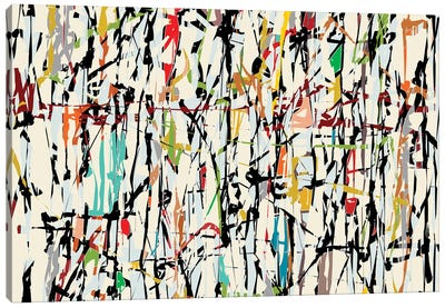 Pollock Wink V Canvas Art Print - Abstract Expressionism Art