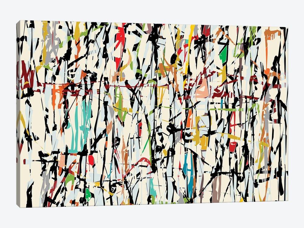 Pollock Wink V by Angel Estevez 1-piece Canvas Wall Art