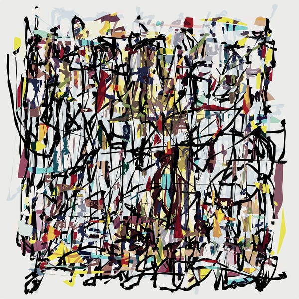 Similar To Jackson Pollock: Pollock Wink VI by Angel Estevez