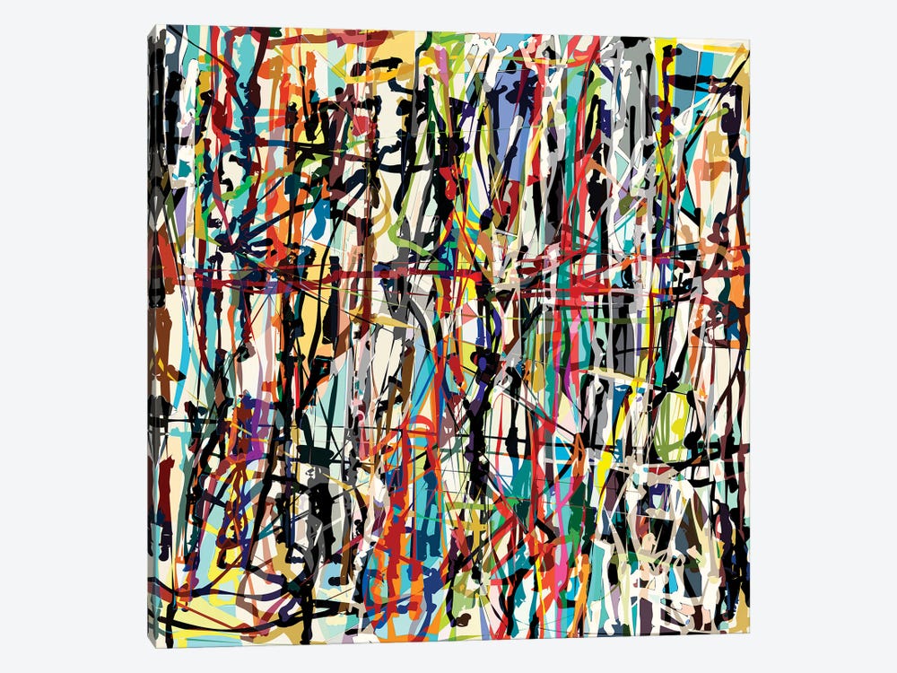 Pollock Wink VII by Angel Estevez 1-piece Canvas Art