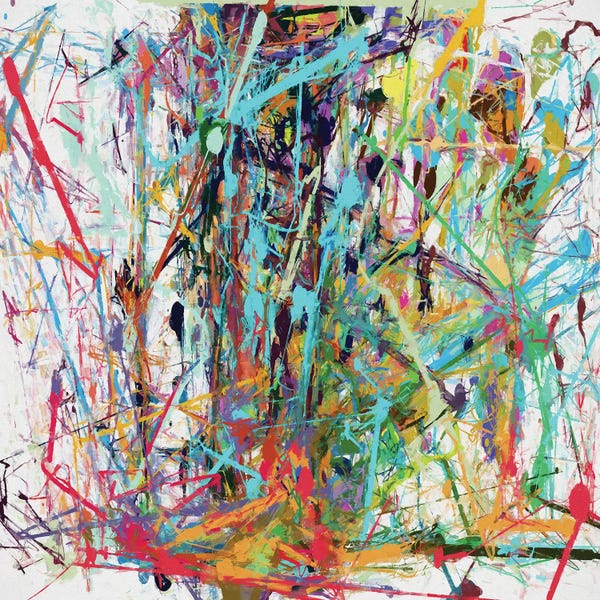 Similar To Jackson Pollock: Pollock Wink IX by Angel Estevez
