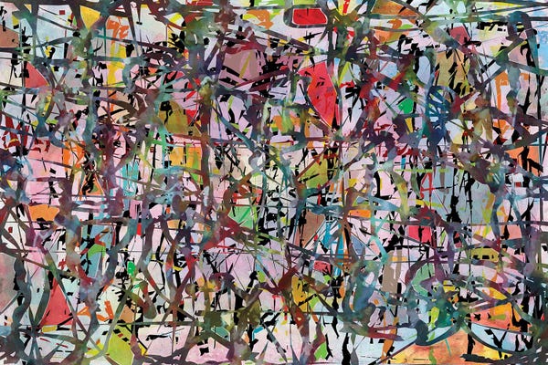 Colorful Abstracts: Pollock Wink XII by Angel Estevez