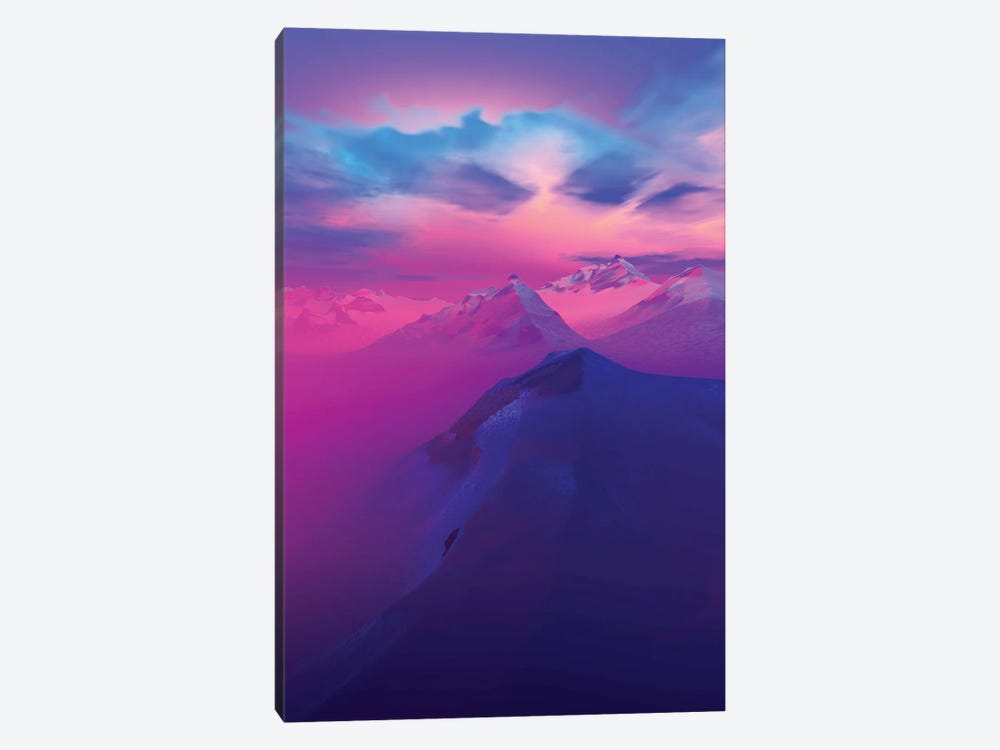 Sunset In The Mountains I by Angel Estevez 1-piece Canvas Wall Art