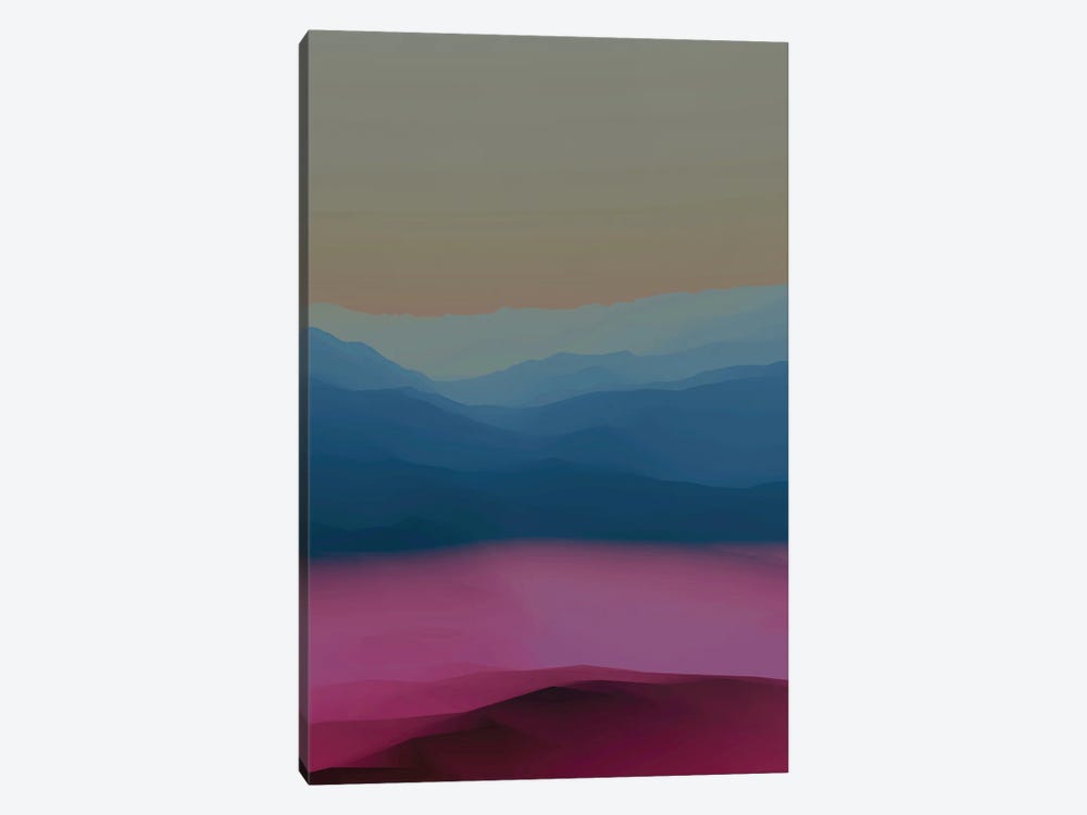 Distant Mountains by Angel Estevez 1-piece Canvas Art Print