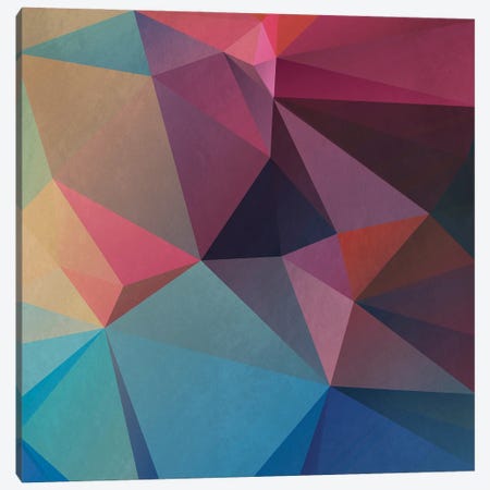Interconnected Triangles X Canvas Print #AEZ554} by Angel Estevez Canvas Wall Art