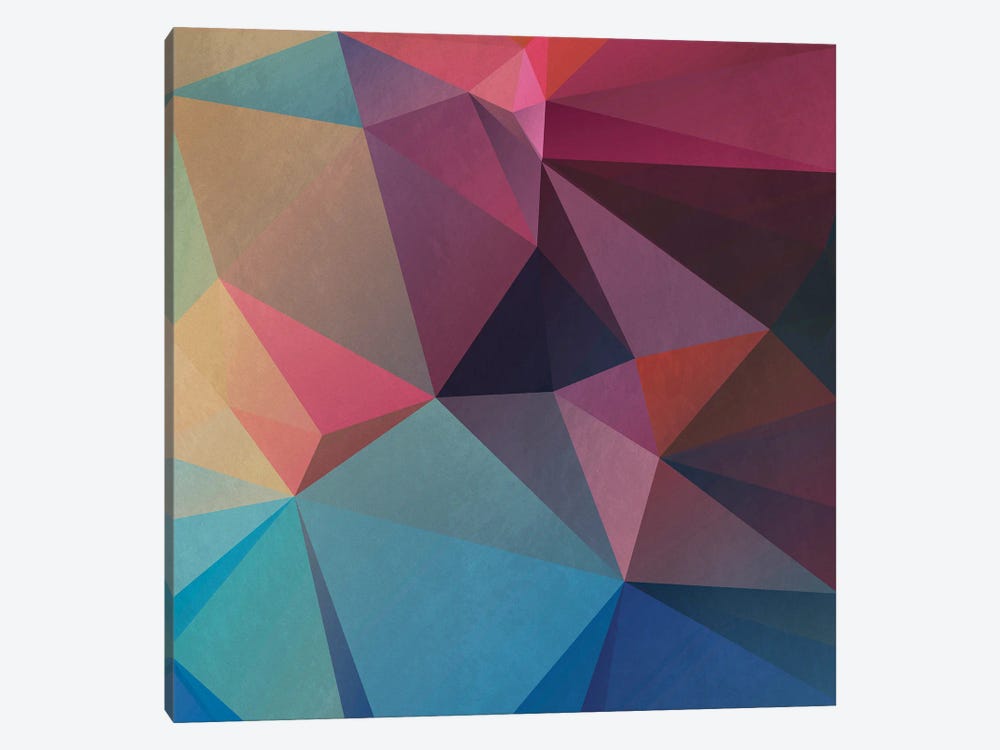 Interconnected Triangles X by Angel Estevez 1-piece Canvas Wall Art
