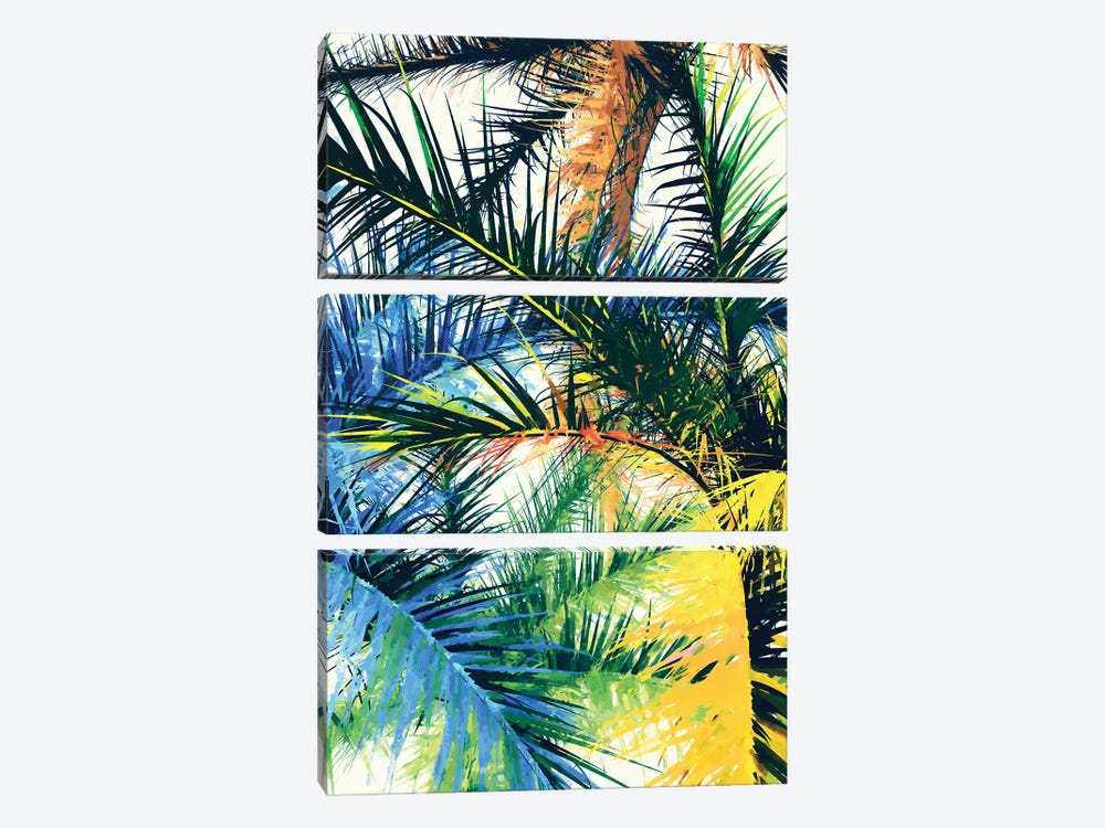 Tropical Foliage by Angel Estevez 3-piece Canvas Art Print
