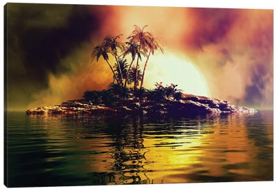 Tropical Islet Canvas Art Print - Angel Estevez