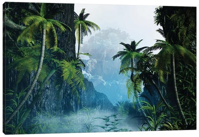 Tropical Landscape I Canvas Art Print - Angel Estevez