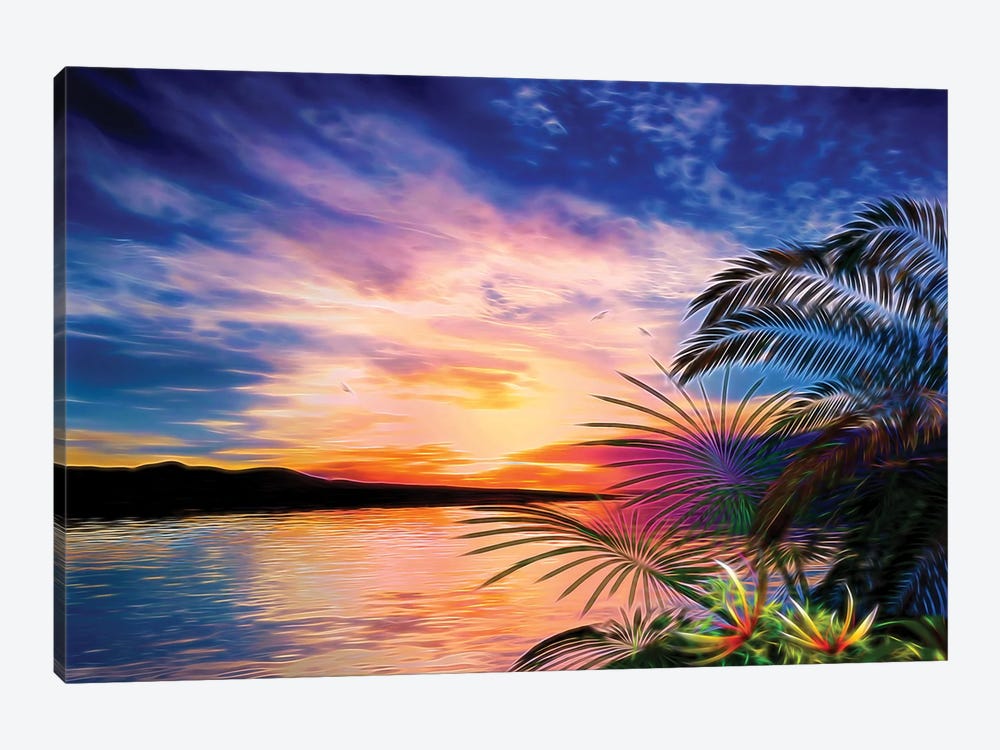 Tropical Landscape II by Angel Estevez 1-piece Canvas Art Print