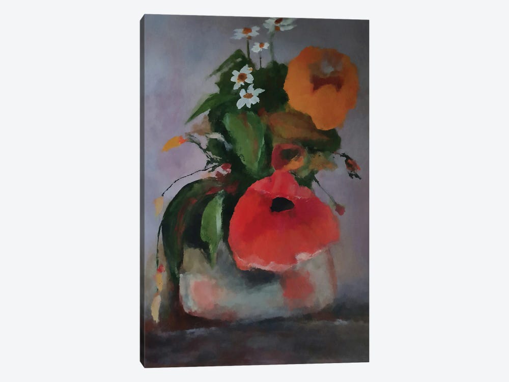 Vase With Flowers II by Angel Estevez 1-piece Canvas Artwork