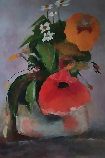 Angel Estevez: Vase With Flowers II by Angel Estevez