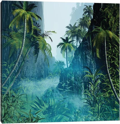 Tropical Scenery II Canvas Art Print - Angel Estevez