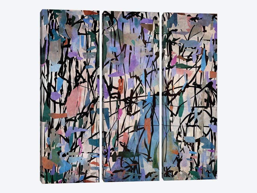 Pollock Wink XIV by Angel Estevez 3-piece Canvas Wall Art