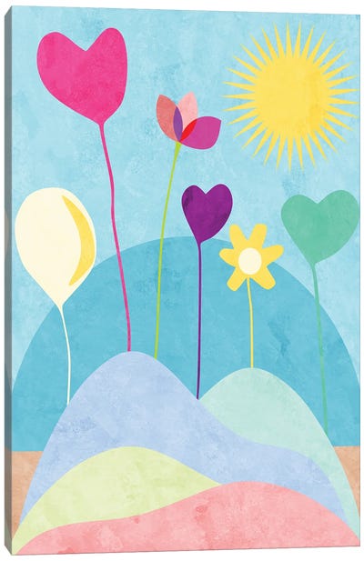 Living Flowers Garden Canvas Art Print - Angel Estevez