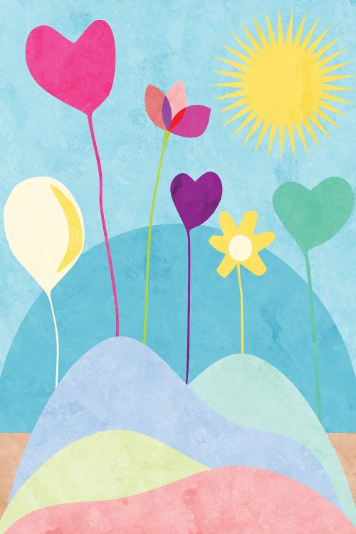 Living Flowers Garden by Angel Estevez wall art