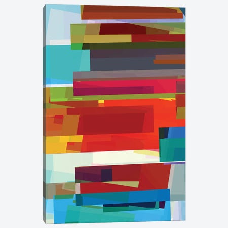 Colored Rectangles Canvas Print #AEZ70} by Angel Estevez Canvas Artwork