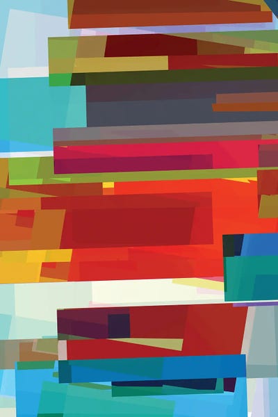 Hispanic & Latin American Artists: Colored Rectangles by Angel Estevez