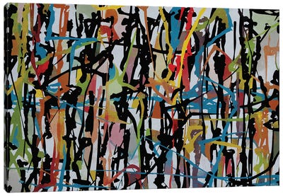 Pollock Wink XV Canvas Art Print - Angel Estevez