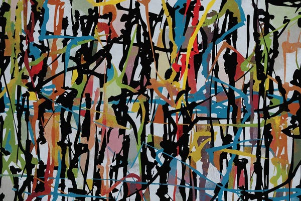 Art With Attitude: Pollock Wink XV by Angel Estevez