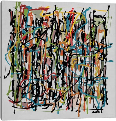 Pollock Wink XVI Canvas Art Print - Angel Estevez