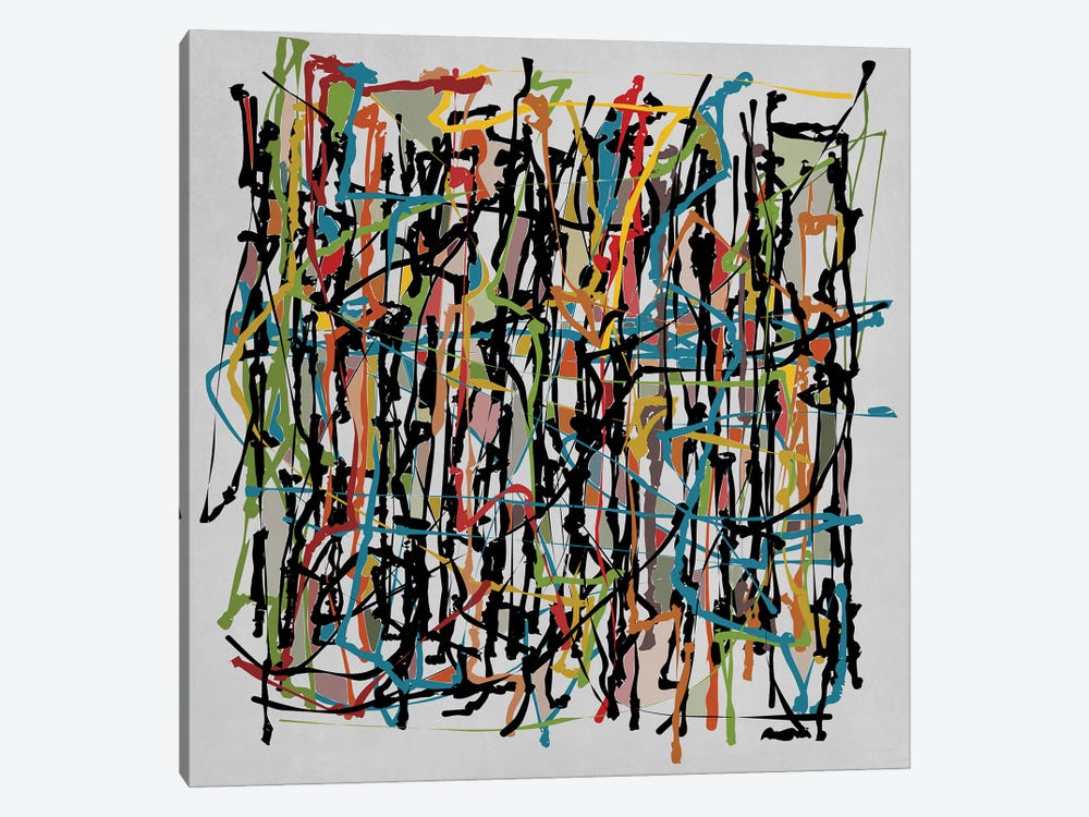 Pollock Wink XVI by Angel Estevez 1-piece Canvas Art Print