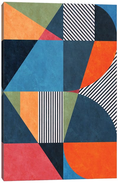 Geometric Pattern XXII Canvas Art Print - Angel Estevez