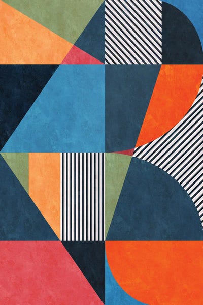 High School: Geometric Pattern XXII by Angel Estevez