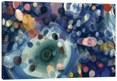 Particles Seen With Microscopic Canvas Art Print - Angel Estevez