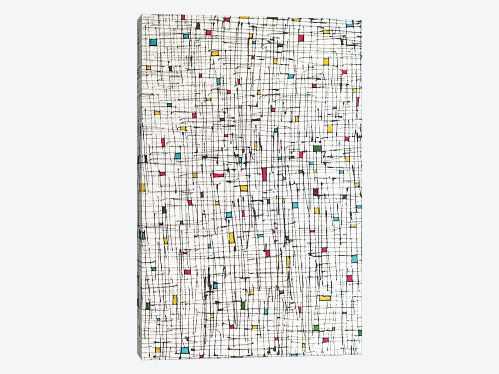 Tiny Rectangles And Squares by Angel Estevez 1-piece Canvas Artwork