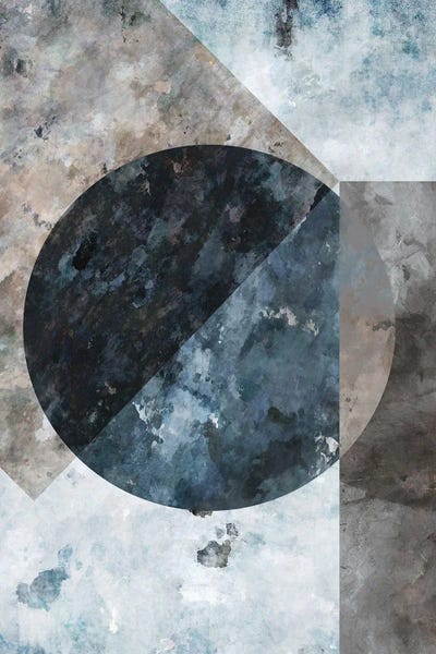 Abstract Bathroom: Big Merged Moon by Angel Estevez