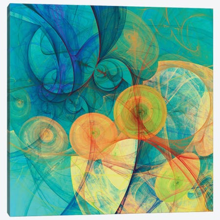 Moving Circles Canvas Print #AEZ75} by Angel Estevez Art Print