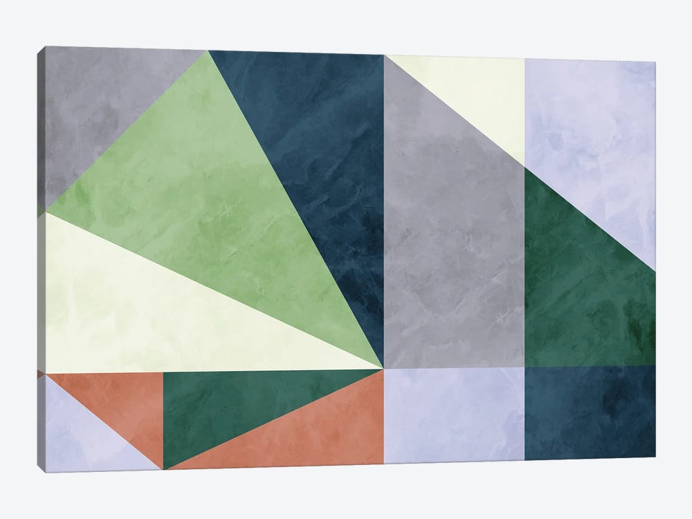 Geometric With Triangles VI by Angel Estevez 1-piece Canvas Art Print