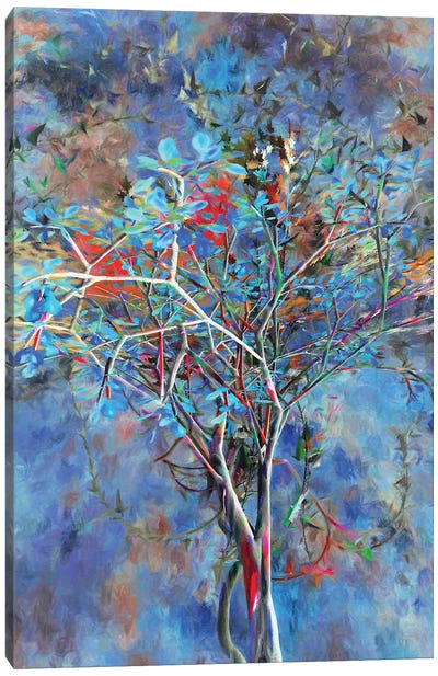 Autumnal Tree Canvas Art Print - Similar to Jackson Pollock