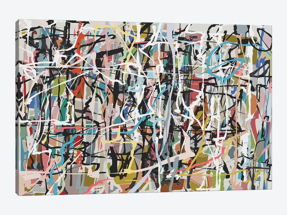 Pollock Wink XVIII by Angel Estevez 1-piece Canvas Art