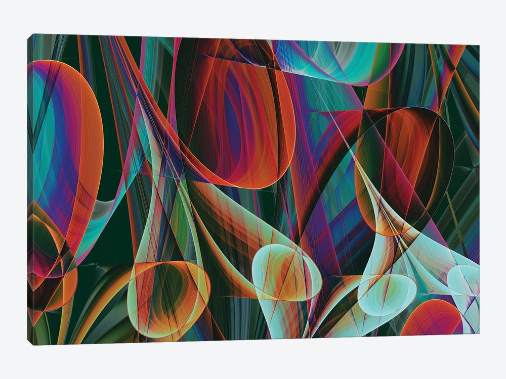 Colored Horns by Angel Estevez 1-piece Canvas Art Print