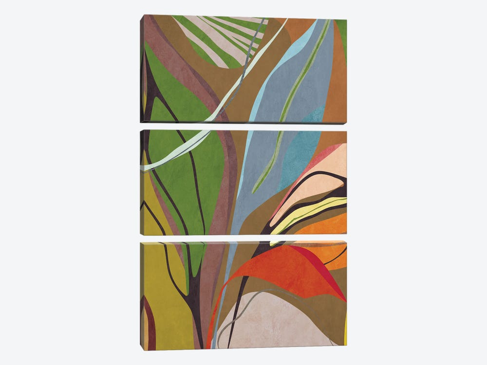 Tropical Foliage VI by Angel Estevez 3-piece Canvas Artwork