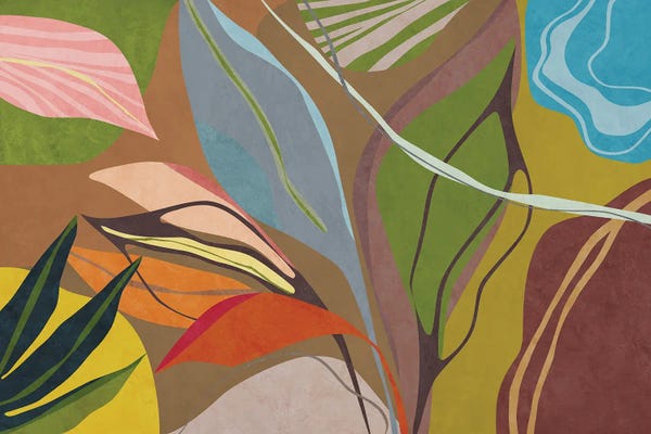 Pineapples: Tropical Garden V by Angel Estevez