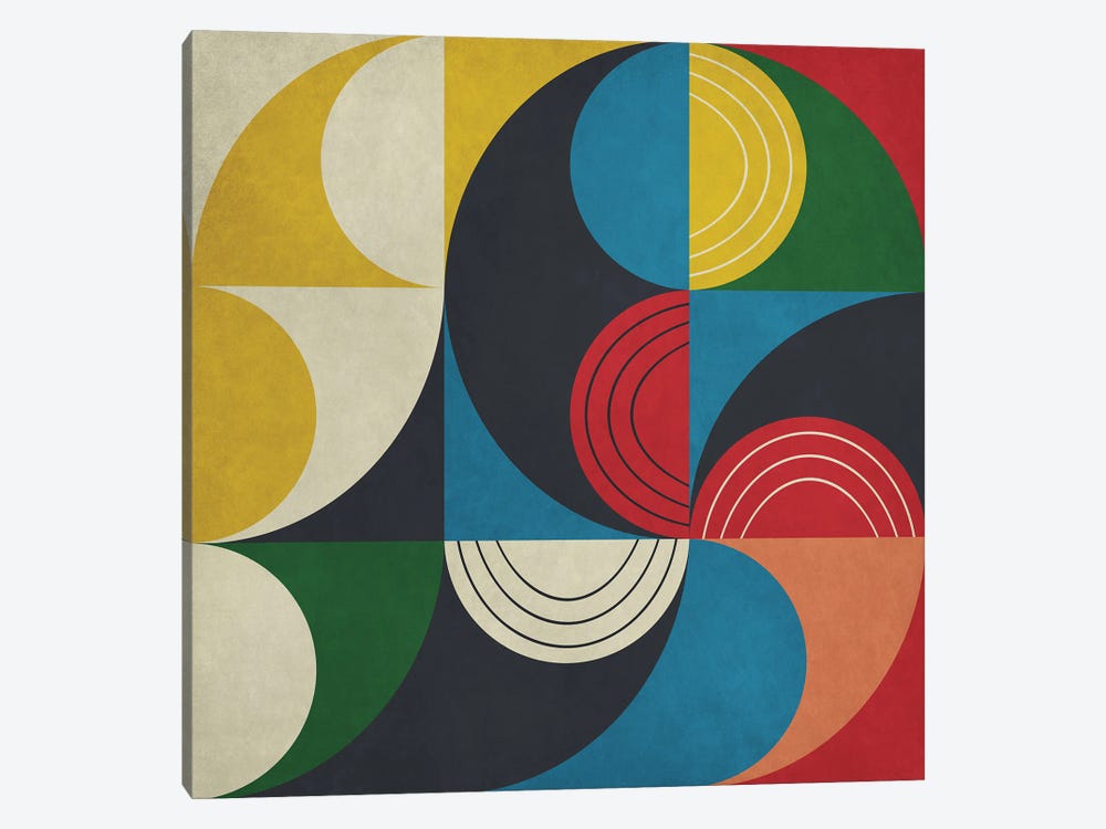 Geometric With Semi Circles VII by Angel Estevez 1-piece Art Print