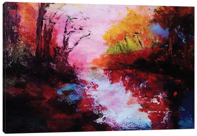 Autumnal Woods Canvas Art Print - Angel Estevez