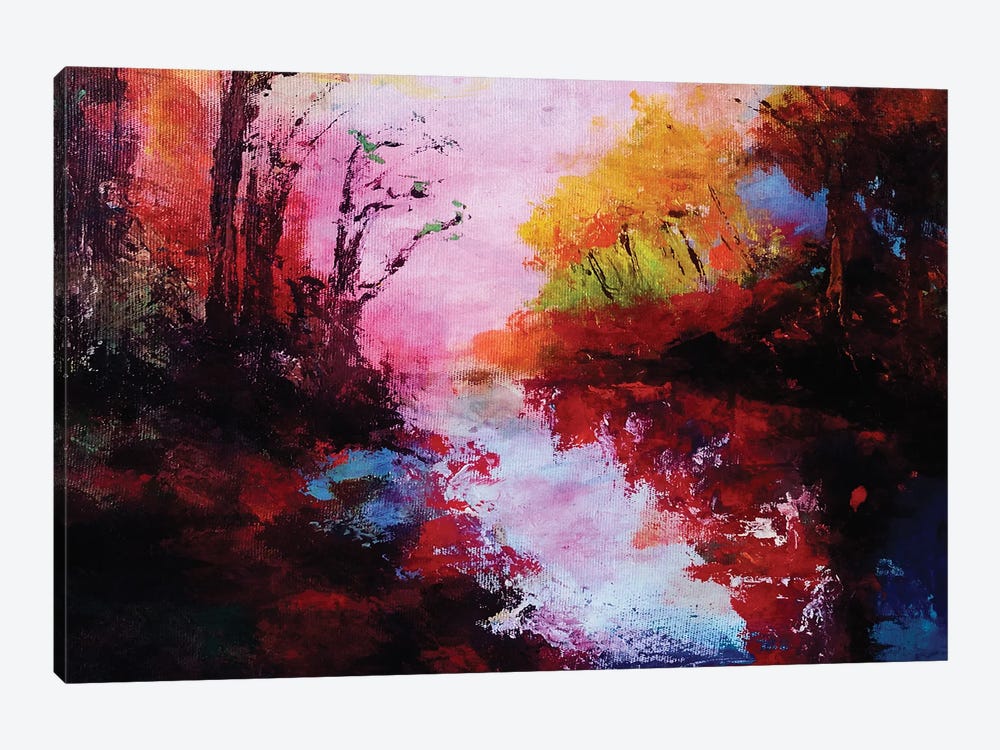 Autumnal Woods by Angel Estevez 1-piece Canvas Artwork
