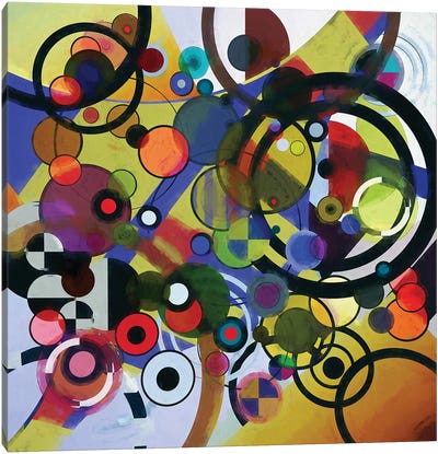 Circles IV Canvas Art Print - Artwork Similar to Wassily Kandinsky