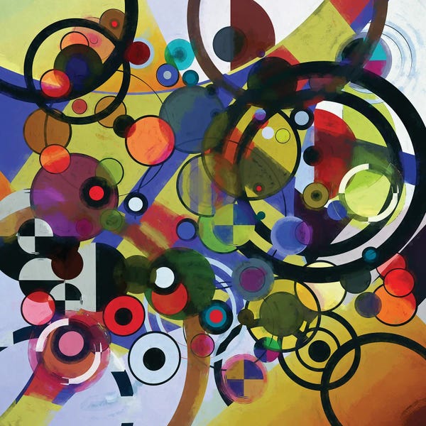 Squares With Concentric Circles Collection: Circles IV by Angel Estevez