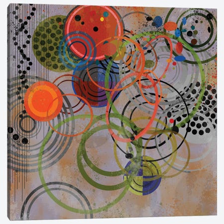 Circles On Circles Canvas Print #AEZ86} by Angel Estevez Canvas Art