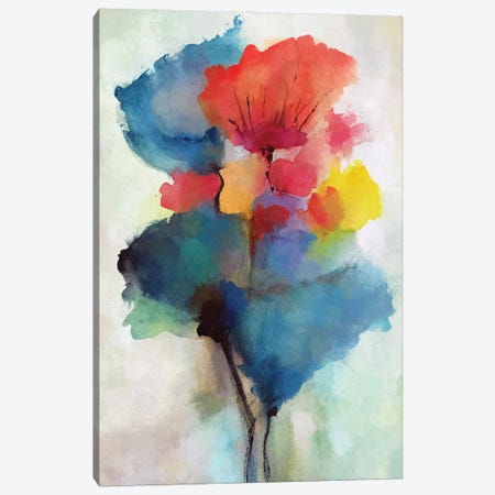 Colored Tulips Canvas Print #AEZ870} by Angel Estevez Canvas Artwork