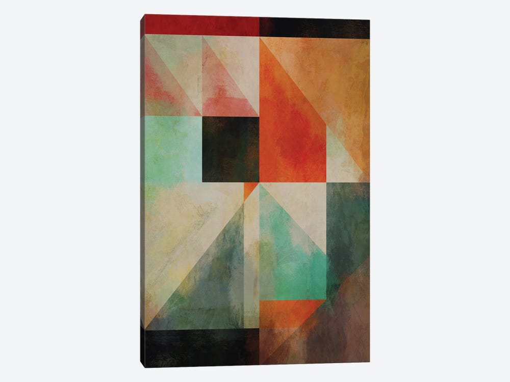 Geometric With Triangles X by Angel Estevez 1-piece Canvas Art Print