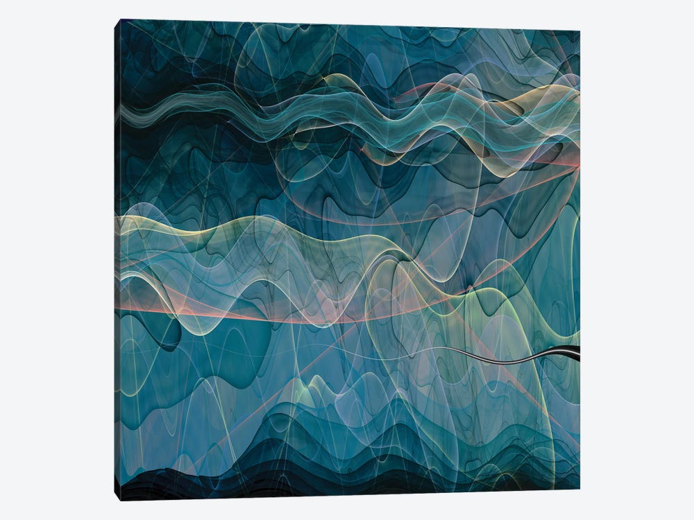 Waves Path by Angel Estevez 1-piece Canvas Wall Art