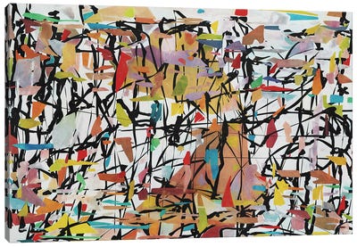 Pollock Wink XXV Canvas Art Print - Angel Estevez