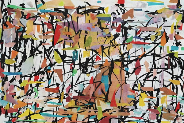 Similar To Jackson Pollock: Pollock Wink XXV by Angel Estevez