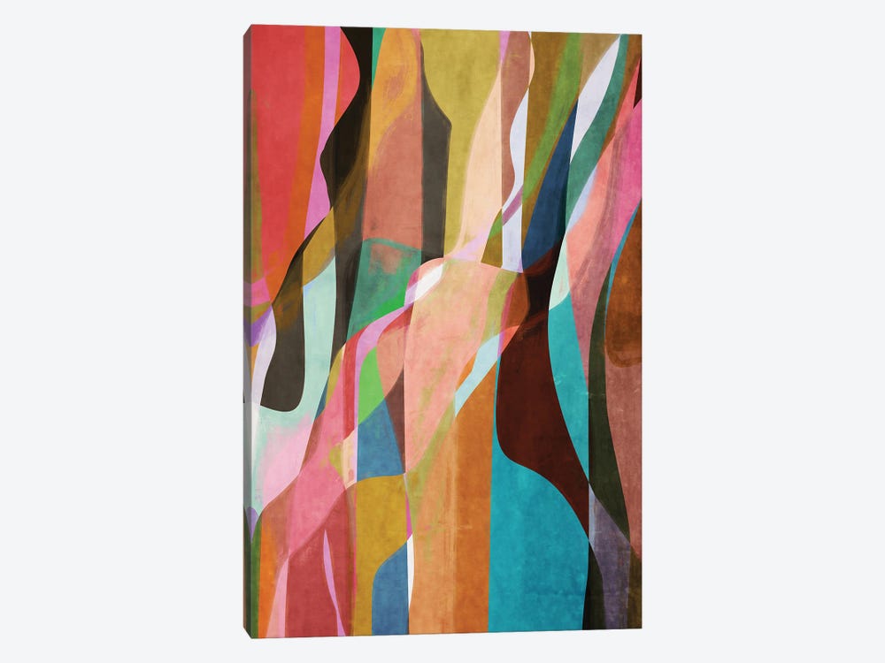 Mixing Colors and Shapes II by Angel Estevez 1-piece Canvas Wall Art